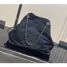 CN 샤넬 투웨이 데님 숄더백  