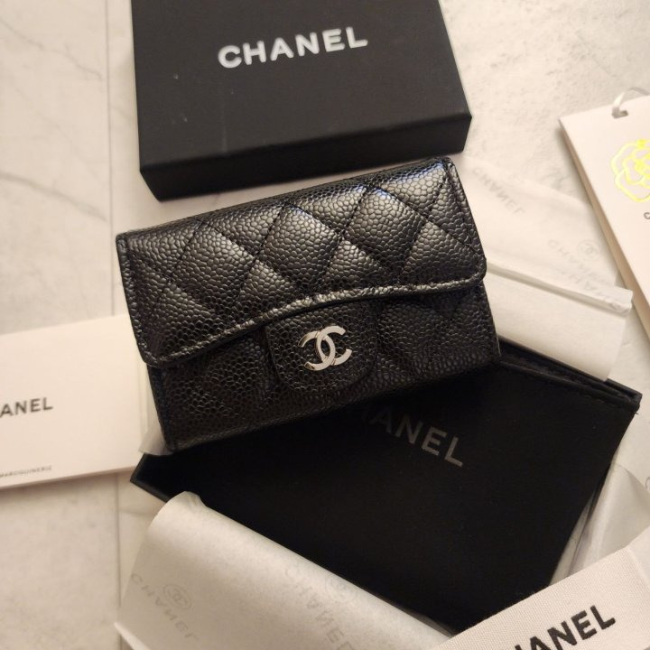 CN 샤넬 클래식 덮개 카드지갑 