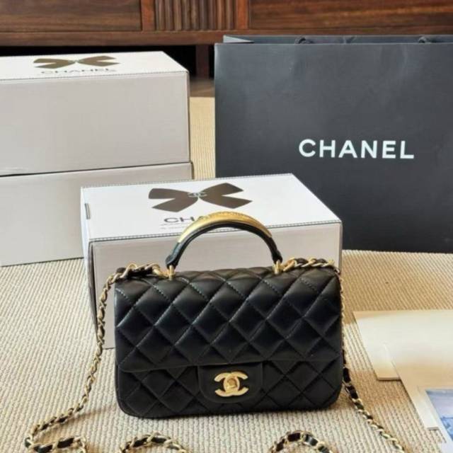 CN 샤넬 고급 트랜디 CC 플랩백 