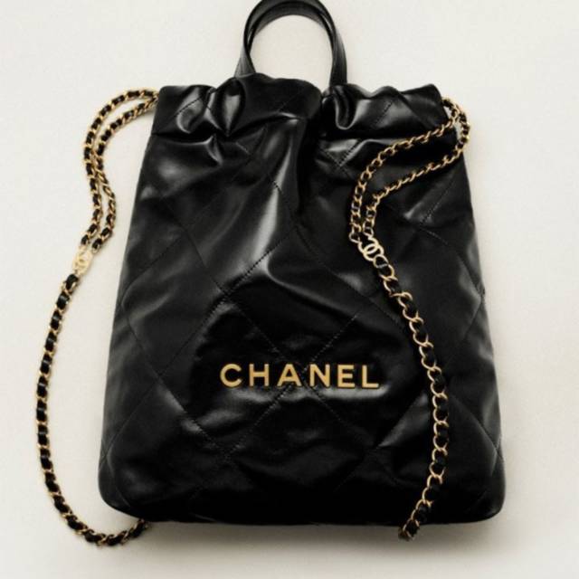 CN 샤넬 22 레더 백팩 스몰