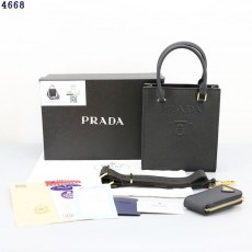 PD 프라다 4668 각인로고 레더 토트 & 크로스백