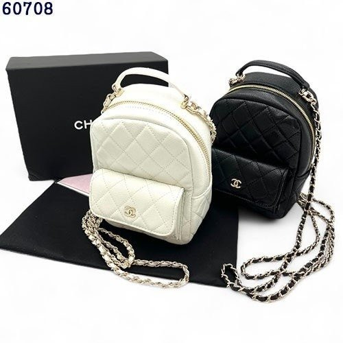 CN 샤넬 25ss 크루즈 캐비어 탑핸들 미니 백팩