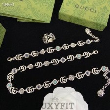 GC [GUCCI] 터키석 목걸이 팔찌 귀걸이