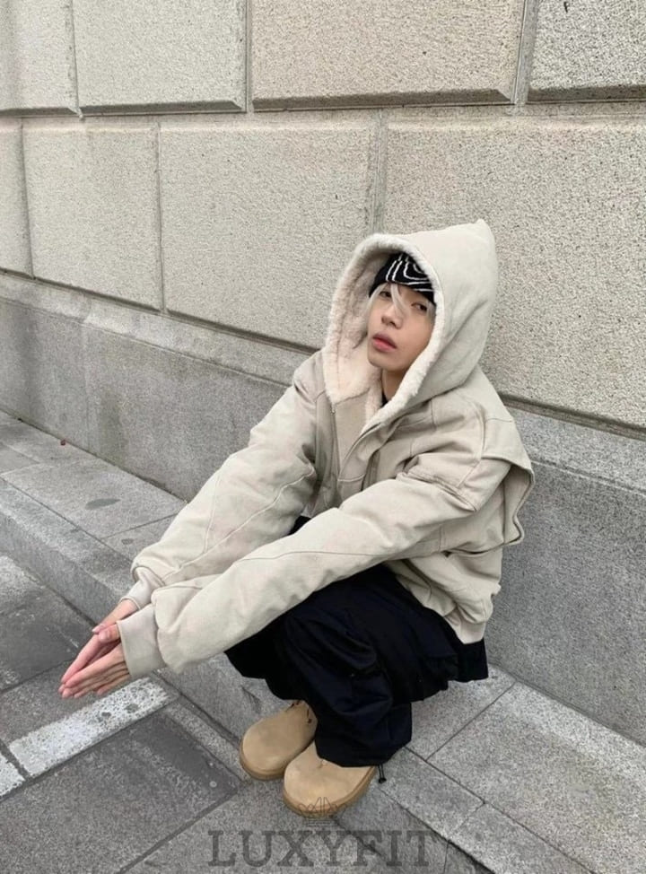 LL 로로피아나 카빙 후드 아우터