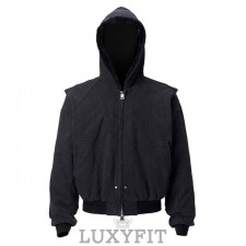 LL 로로피아나 카빙 후드 아우터 블랙