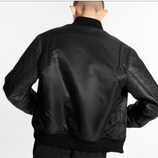 LV 루이뷔통 PY996 모노그램 레더 믹스 재킷