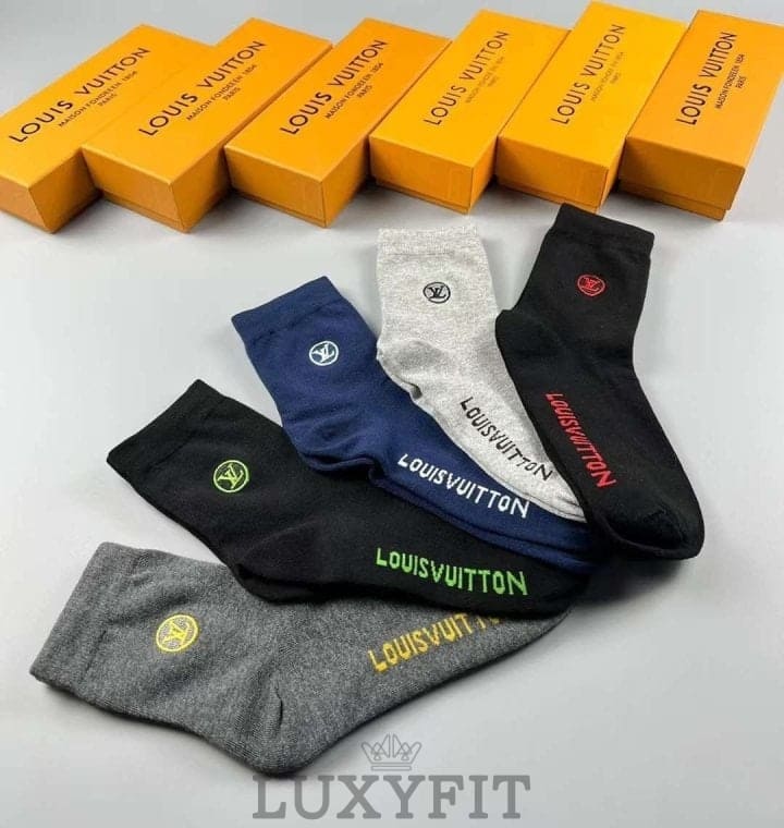 LV 루이뷔통 남녀공용 5종 양말세트