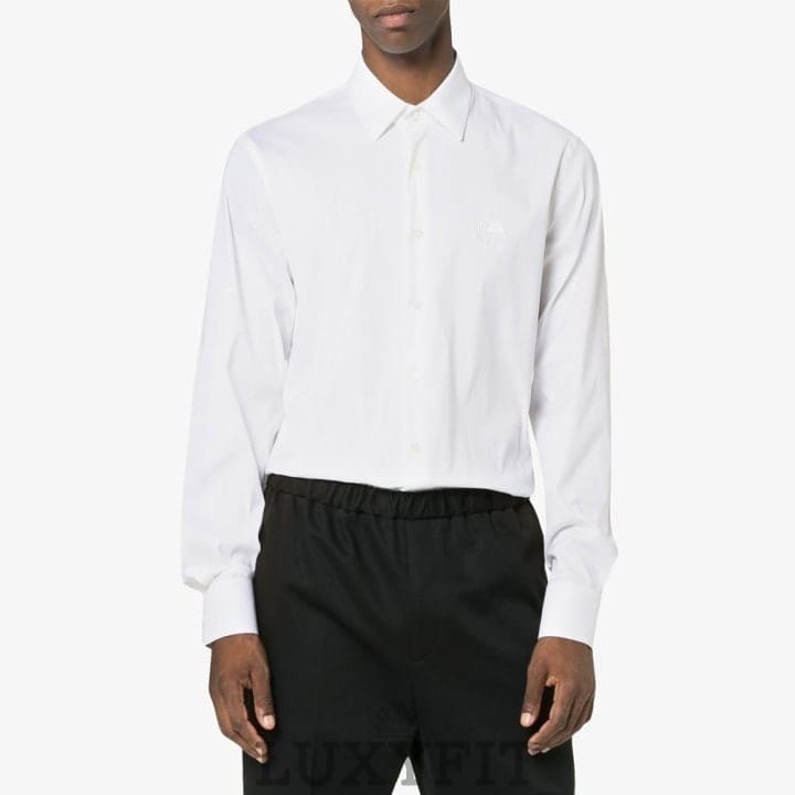 PD 프라다 밀라노 로고 셔츠