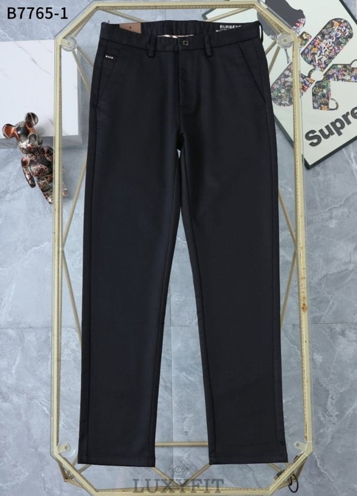 BB 버버리 로고 자수 슬랙스 팬츠