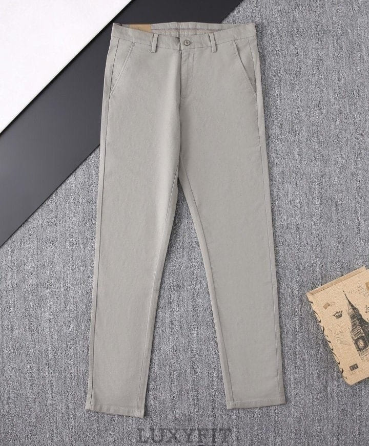 BB 버버리 로고 자수 워싱 면스판 치노 팬츠