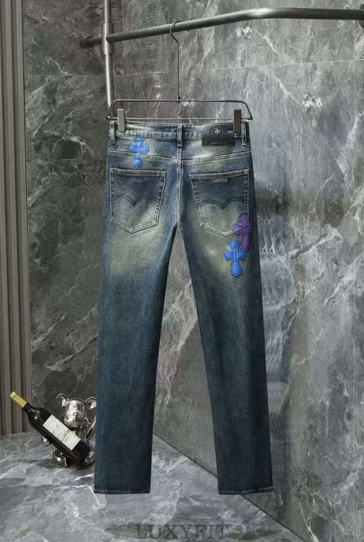 CH 크롬하츠 패치로고 스판 데님진