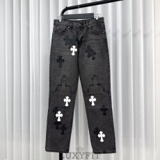 CH 크롬하츠 크로스 패치 데님 팬츠