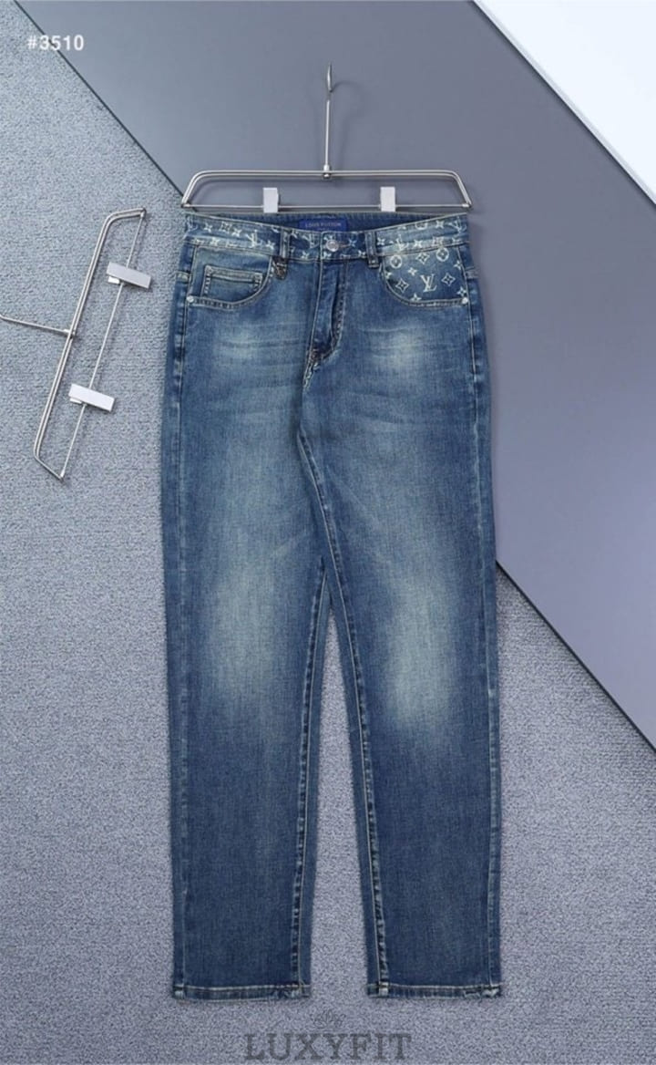 LV 루이뷔통 모노그램 워싱 데님 팬츠