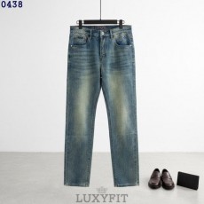 LV 루이뷔통 페인팅 모노그램 데님 팬츠