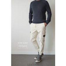ST 스톤 아일랜드 면스판 밴딩카고팬츠