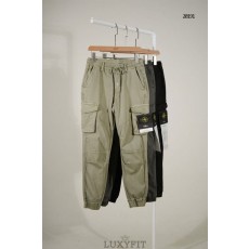 ST 스톤 아일랜드 와펜 패치 카고 조거 팬츠
