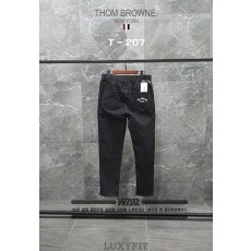 TB 톰브라운 T-207 U 레터링 면청바지 블랙진