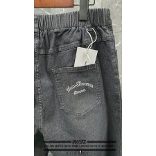 TB 톰브라운 T-207 U 레터링 면청바지 흑청