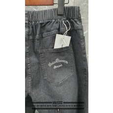 TB 톰브라운 T-207 U 레터링 면청바지 흑청