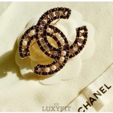 CN 샤넬 레더 브로치