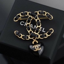 CN 샤넬 하트콩 브로치