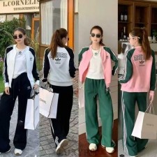 AD 아디다스 레터링 나시 쓰리세트