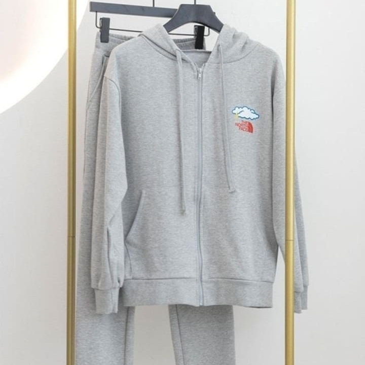 NF 노스페이스 구름 후드집업 일자세트