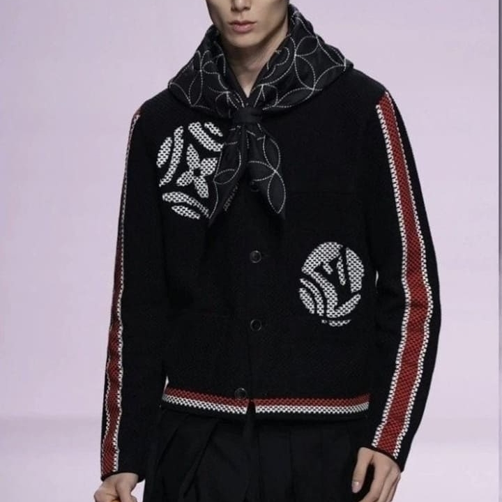 LV 루이뷔통 니티드 코튼 자켓