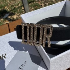 DO 디올 로고 보석 벨트