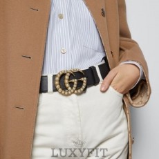 GC 구찌 마몽 진주 벨트