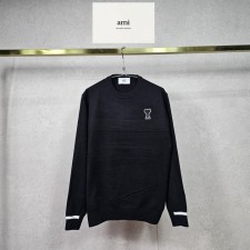 AM 아미 엠보 배색 니트