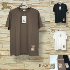 BB 버버리 사각체크 라운드 반팔