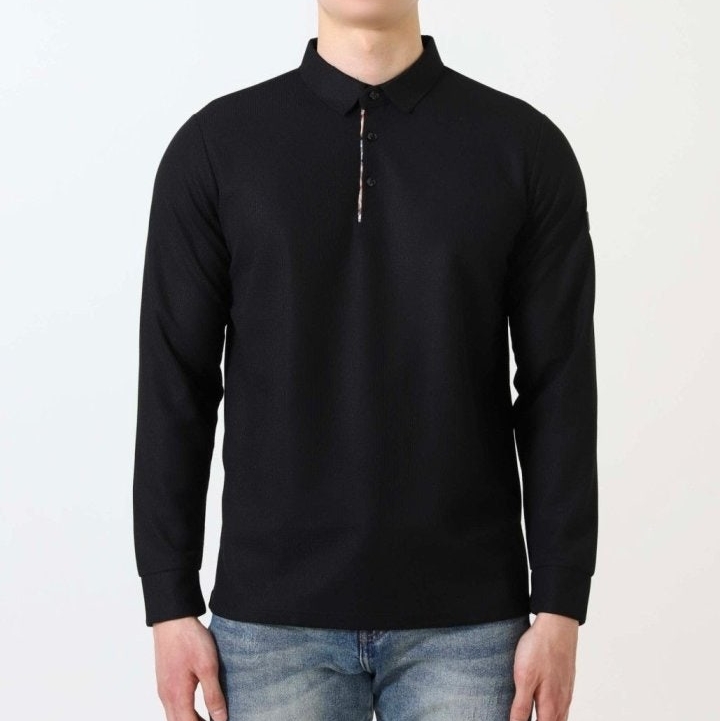 BB 버버리 수입 빈티지 체크 와플 카라티셔츠