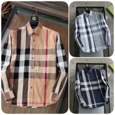 BB 버버리 수입 체크 스트레치 긴팔 셔츠