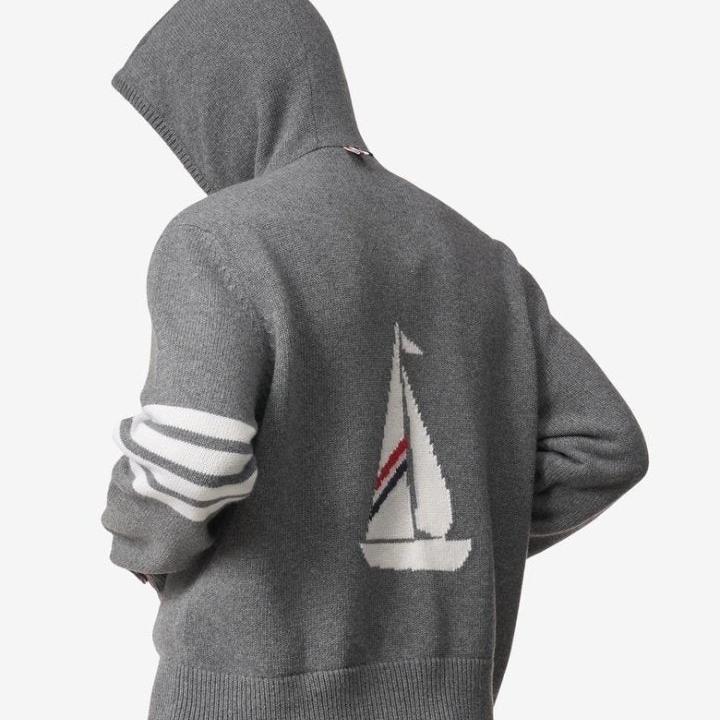 TB 톰브라운 25FW 인타르시아 보트 후드 집업