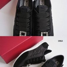 RG 로저비비에 비브 로우 스웨이드 새틴 스니커즈 블랙