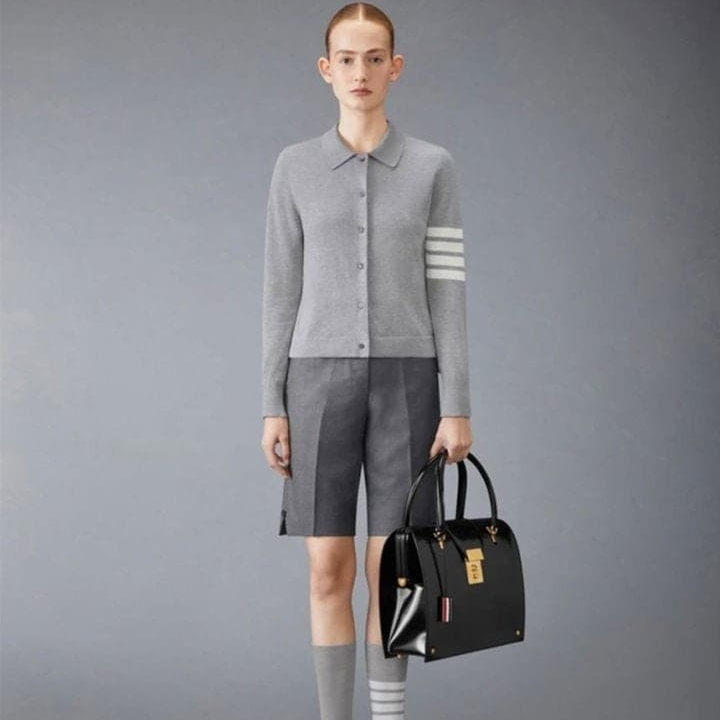 TB 톰브라운 밀라노 4바 카라 니트 가디건