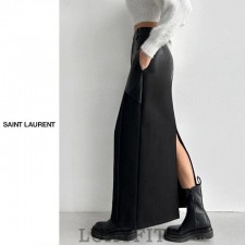 YS 생로랑 매드 롱스커트(벨트포함)