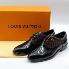 LV 루이비통 클래식 레이스업 투톤 구두