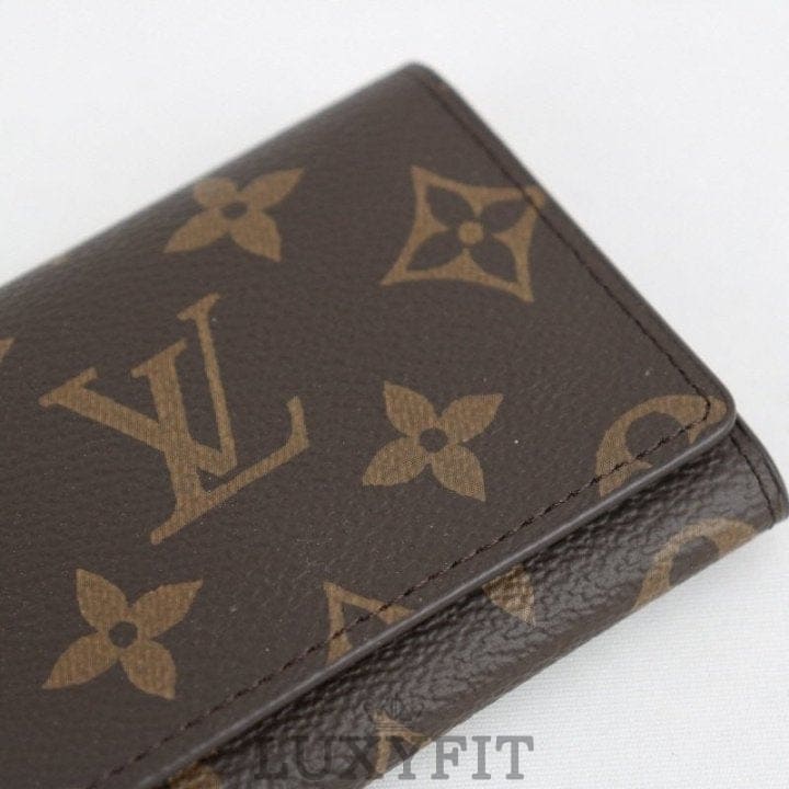 LV 루이뷔통 엔벨로페 카르트 드 비지트 모노브라운