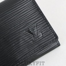 LV 루이뷔통 엔벨로페 카르트 드 비지트 에삐블랙