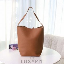 더 로우 수입 파크백 -카멜 라지-