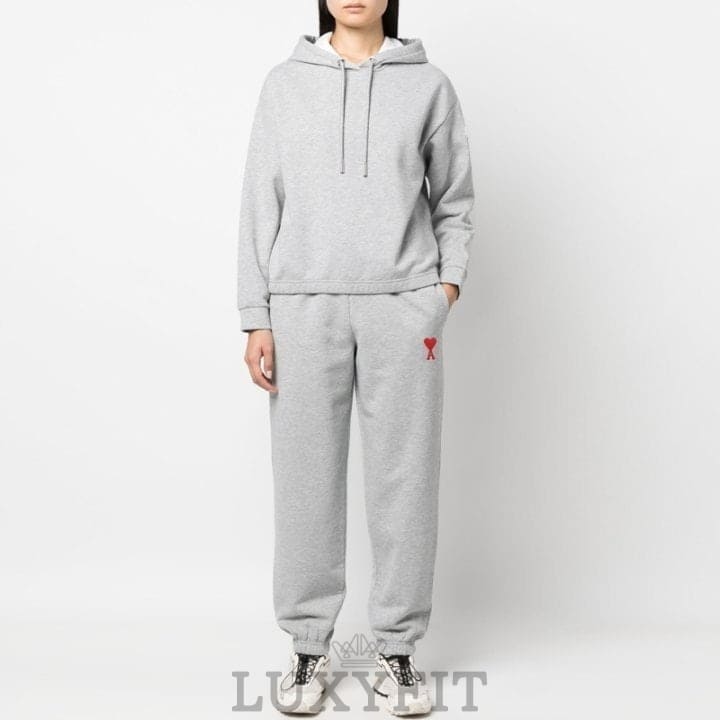 AM 아미 여성 스몰레드하트 조거팬츠