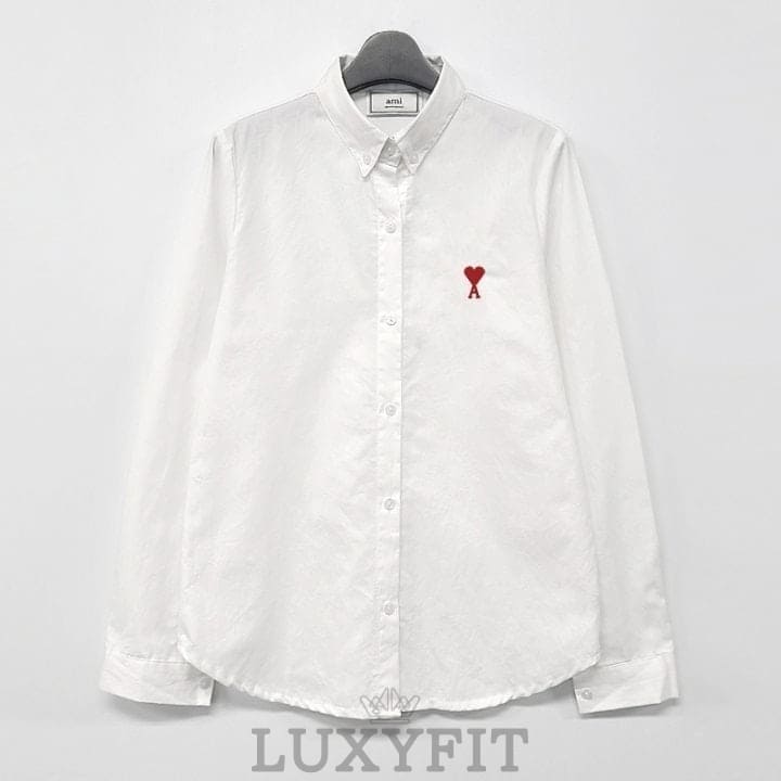AM 아미 스몰레드하트 셔츠