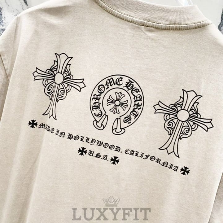 CH 크롬하츠 워싱로고 티셔츠