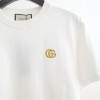 GC 구찌 화이트 코튼 저지 티셔츠