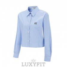 MU 미우미우 세미크롭 셔츠