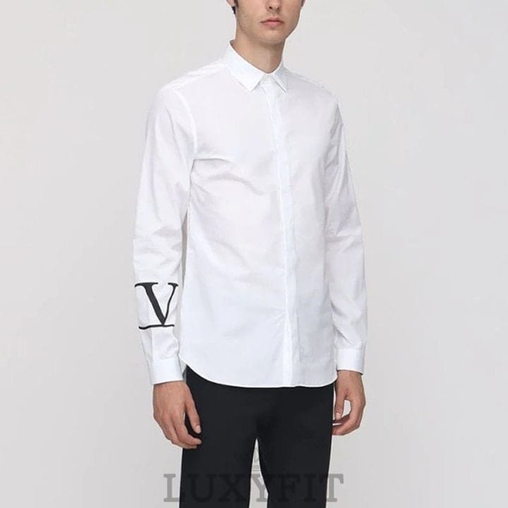 VT 발렌티노 V로고 옥스포드 셔츠
