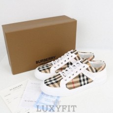 BB 버버리 체크 코튼 스니커즈