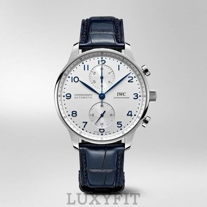 IWC 포르투기저 화이트다이얼 블루침